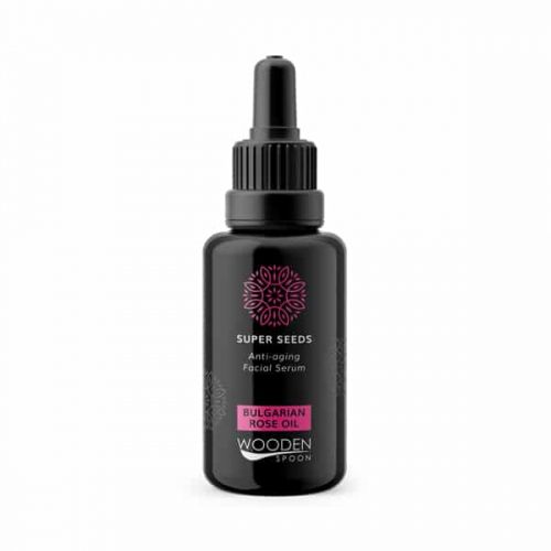 Био Серум за Лице за Мазна Кожа, Super Seeds, Wooden Spoon, 30 ml