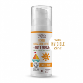 Био Слънцезащитен Лосион Baby&Family Invisible Zinc, SPF30, 50ml, Wooden Spoon