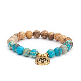 Мала гривна, картинен яспис и тюркоаз /picture jasper & turquoise 