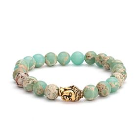 Гривна от пъстър серпентин /Serpentine pastel-colored