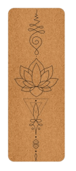 Йога постелка корк Заземяване 183 х 61 см, 4 мм