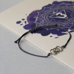 Гривна Агниа чакра с листовка – интуиция и умствена яснота