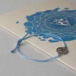 Гривна Вишудха чакра с листовка – комуникация и себеизразяване