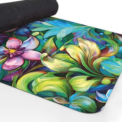 Йога постелка Moody Floral Yoga