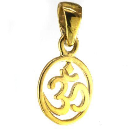 Колие с висулка Ом позлатено