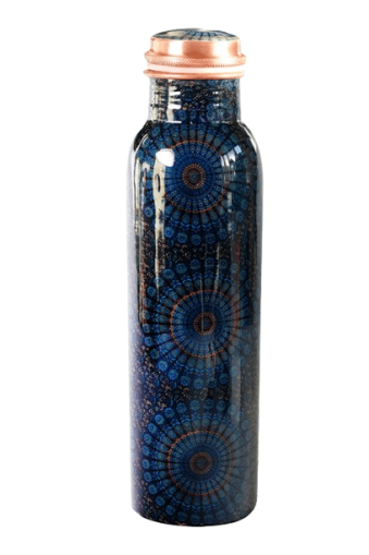 Аюрведа медна бутилка 950ml Мандала