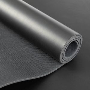 Йога постелка ЧЕРНA LOGO 185 х 66 см, 4 мм