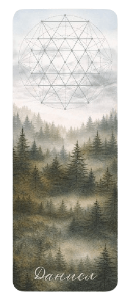 Йога постелка Вечнозелена гора 1.5 или 4 мм