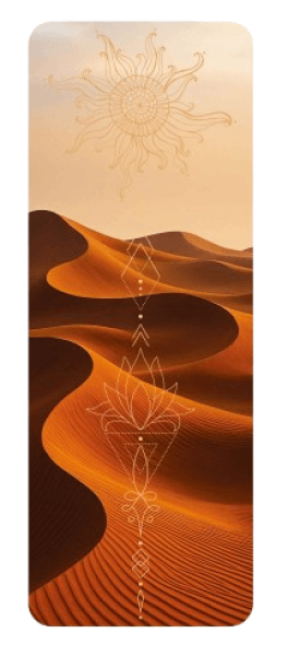 Йога постелка Пустинно слънце 1.5 или 4 мм