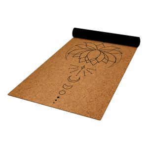 Йога постелка корк Слънчева енергия 183 х 61 см, 4 мм