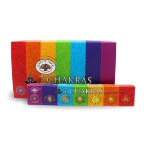 Зелен чай Green Tree Седем чакри Seven charas Incense 15 grams