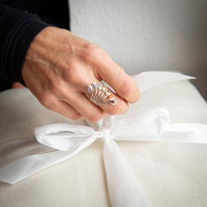 Пръстен за чакри с истински камъни