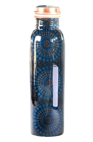 Аюрведа медна бутилка 950ml Мандала